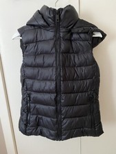 Gilet/gilet donna Calvin Klein nero trapuntato con cappuccio rimovibile tg M nuovo con etichette