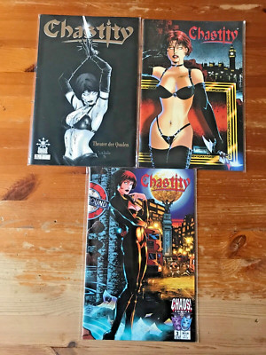 Chastity, Theater der Qualen, #1-#3, incl. Black Book Edition, ASHCAN Ausgabe 
