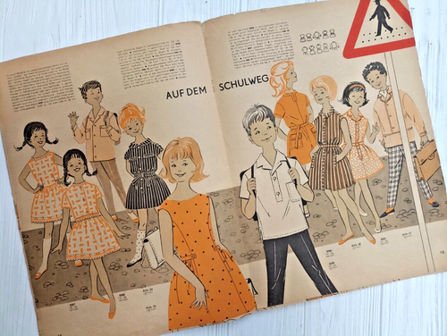 Kinderkleidung Vintage East Germany Fashion Magazine for Kids RARE - 第 11/16 張圖片