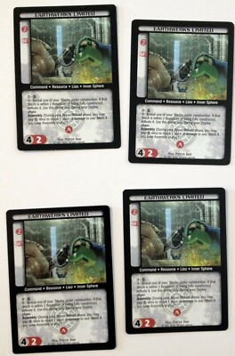 Earthwerks Limited (4) Battletech CCG Counterstrike Command