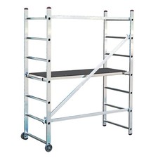 Krause Corda Alu Gerüst Rollgerüst Standhöhe bis 3m Fahrgerüst Arbeitsbühne