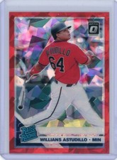 2019 Donruss Optic Red Cracked Ice Prizm Willians Astudillo #79 Rookie /7 FOTL