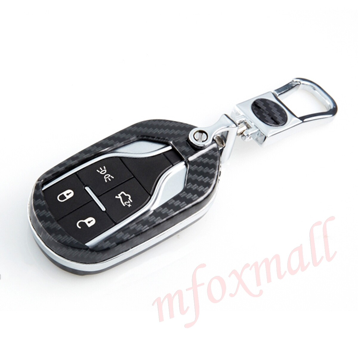 For Maserati Levante Ghibli Quattroporte Carbon Fiber Keybag Holder Shell Cover