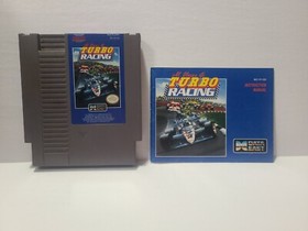 Al Unser Jr.'s Turbo Racing (Nintendo NES, 1990), Authentic Cartridge & Manual