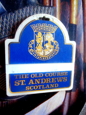 The Old Course St. Andrews – Étiquette De Sac De Golf Vinyle – Clubhouse – Paquet Scellé