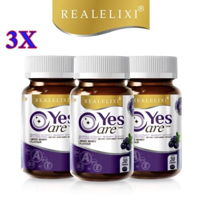 3X Real Elixir Yes Care Eye Care Nourish Dietary Supplement Mariglod Lutein