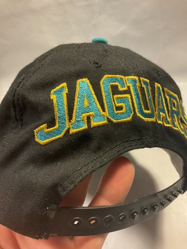 Vintage Jacksonville Jaguars American Needle Blockhead Snapback 90s Black USA - Picture 2 of 14