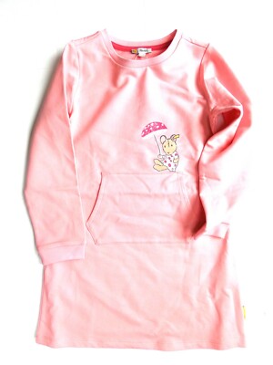 Steiff Sweet Heart Sweat Dress, Pink (Peony) Size 104-116