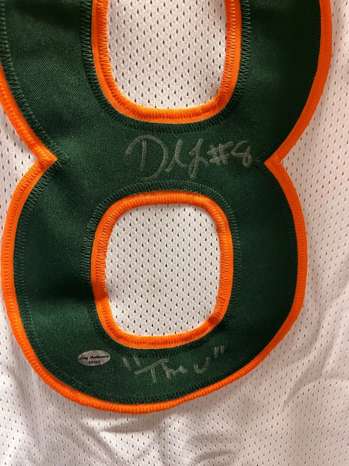 Duke Johnson Hand Signed Autographed Inscribed "Thru" Jersey Size XL Leaf COA AA - Image 2 of 4