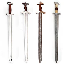 Historical Viking & Anglo-Saxon Damascus Steel Swords Collection New