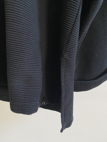 Varley Jenny Ribbed Cut Out Boxy Fit Sweatshirt Black Small Relaxed - 第 11/17 張圖片