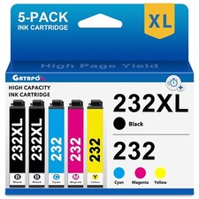 5 Pack T232 232XL Compatible Ink Cartridge for XP 4200 4205 WF2930 2950