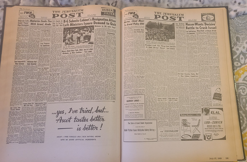 Titelseite Israel: Wichtige Ereignisse wie auf den Titelseiten Jerusalem Post widergespiegelt - Bild 6 von 15