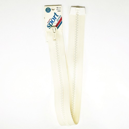 Coats & Clark 18" Separating Sport Zipper - Ivory