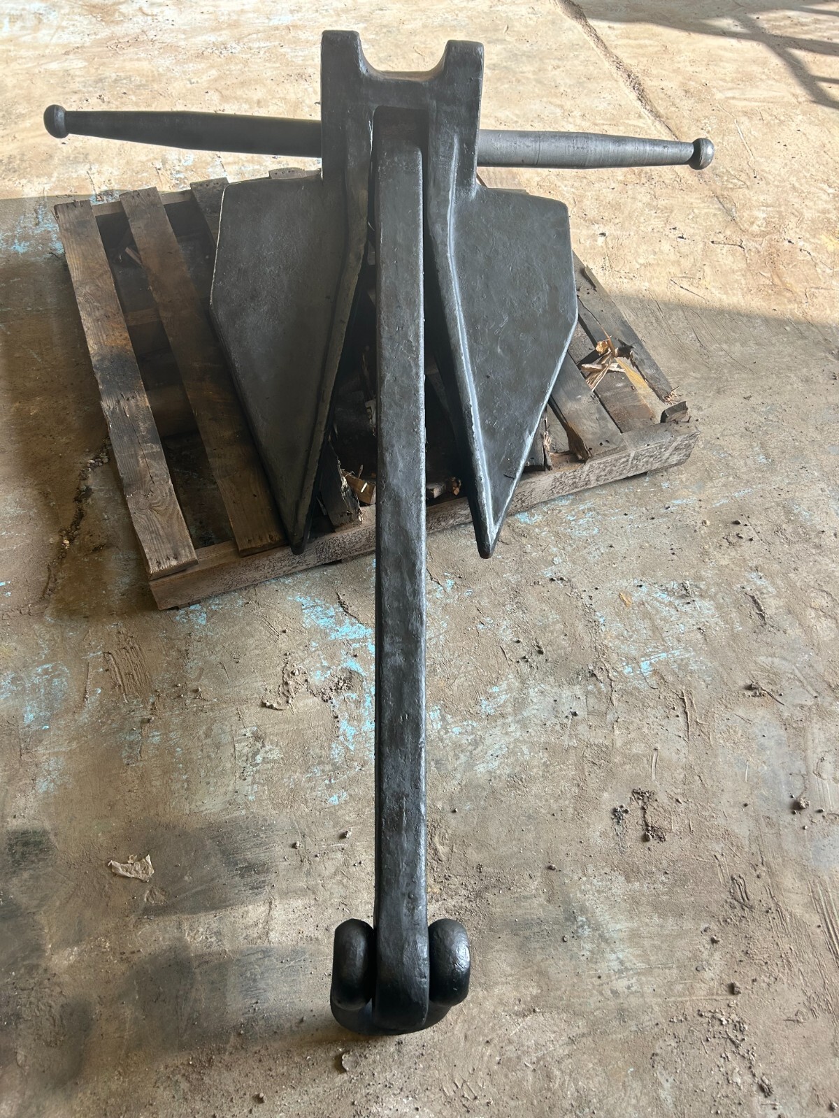 Black 750lbs used Danforth boat anchor. eBay