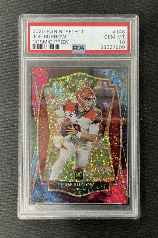 2020 Joe Burrow Select Cosmic Premier #146 Rookie PSA 10 - Single Digit Pop!