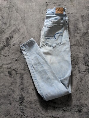 American Eagle Hi Rise Jegging Women's Size 4 Regular Light Wash