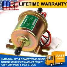 Universal 12V Electric Inline Fuel Pump For Lawn Mowers Small Engine Gas Diesel