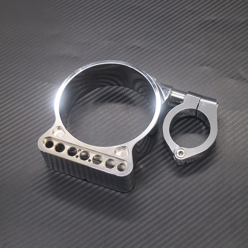Soporte de reubicación Speedo de montaje lateral cromado 39 mm/16" Harley Sportster 883 1200 - Imagen 4 de 9