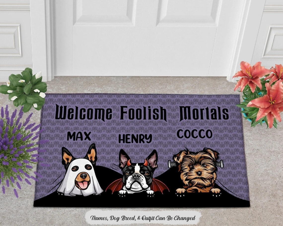 Personalized dog outlet mats