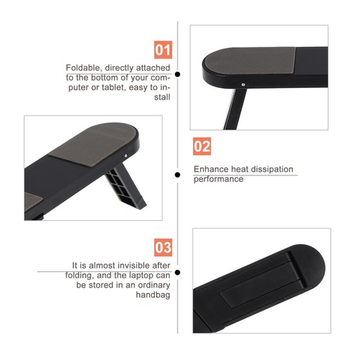 Support pour ordinateur portable support pour ordinateur portable pliable support pour ordinateur portable ordinateur portable bureau élévateur - Photo 9/12