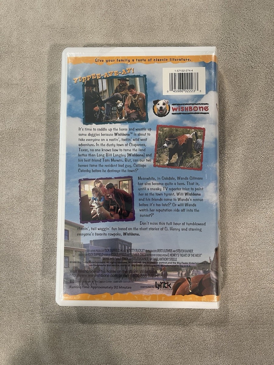 Wishbone - Wishbones Dog Days of the West (VHS, 1998) for