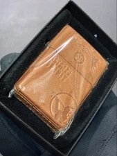 Zippo American Spirit Brown Genuine Leather 5 Sided Processing LighterOpens in a