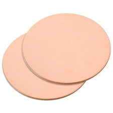 2pcs Pure Copper Sheet 2" x 0.08" 12 Gauge T2 Copper Metal Round Plate
