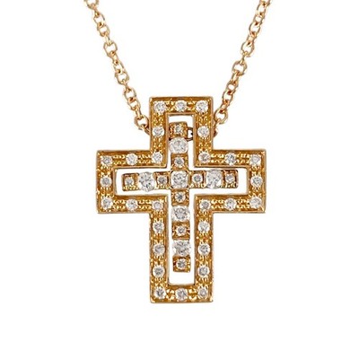 Damiani Belle Epoque XXS Rose gold Diamond Necklace