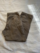 Carhartt B299 Relaxed Fit - Canvas Khaki Cell phone pocket Size 38 X 32