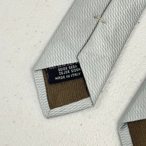 Dolce & Gabbana Italy Men's Frost Mint Blue Geometric Pattern Silk Jacquard Tie image 6