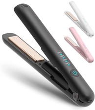Portable Mini Hair Iron USB Rechargeable 2-Way Curling/Straightening 18mm