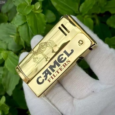 Austrian IMCO 6800 Camel Design Streamline Brass Vintage Retro Lighter Gift Box*