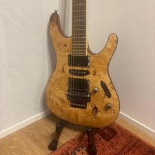 Ibanez S770PB Electric Guitar SSH Burl Wood Top Locking Tremolo