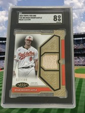RYAN MOUNTCASTLE 2024 TIER ONE DUAL /199 BAT  RELIC ORIOLES SGC 8