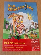 2000-1 York Theatre Royal Panto Flyer.  Berwick Kaler, Martin Barras.