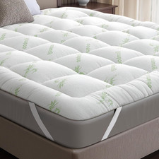 Ultra Soft Twin Mattress Topper - Viscose Made from Bamboo Mattress Pad for Back