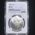 1884-O Morgan Dollar Silver $1 MS 62 NGC