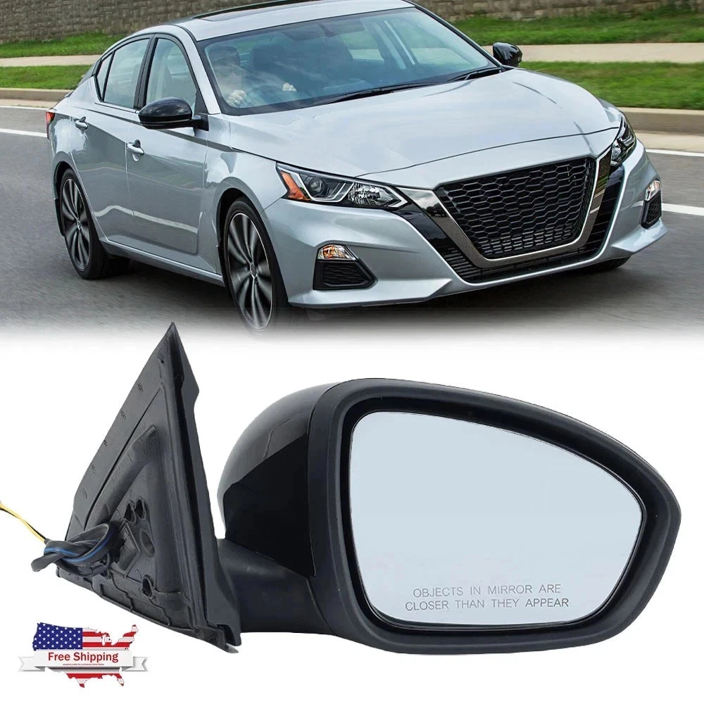 Power Mirror Passenger Right Side Manual Folding For Nissan Altima 2019-2023