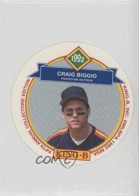 1992 King-B Collector's Edition Discs Food Issue Craig Biggio #21 HOF l5x