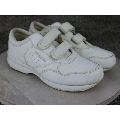 Propet Lifewalker Shoes Mens 9 White Walking Orthopedic Sneaker Comfort