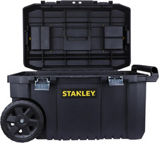 STANLEY Rolling Toolbox Chest with Heavy Duty Metal Latch, 2 Lid Organisers 