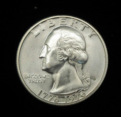 1976 S 40% Silver Washington Bicentennial Quarter US Mint BU