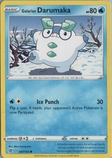 2020 POKÉMON SWORD SHIELD STRENGTH EXPANSION PACK #47 GALARIAN DARUMAKA FULL ART