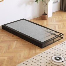 Box Spring, Metal Frame Mattress Foundation with Fabric Cover, Easy Assembly,
