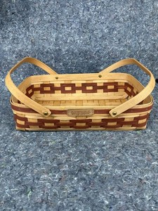 Hershberger Dalton Ohio Woven Wood Picnic Basket 2006