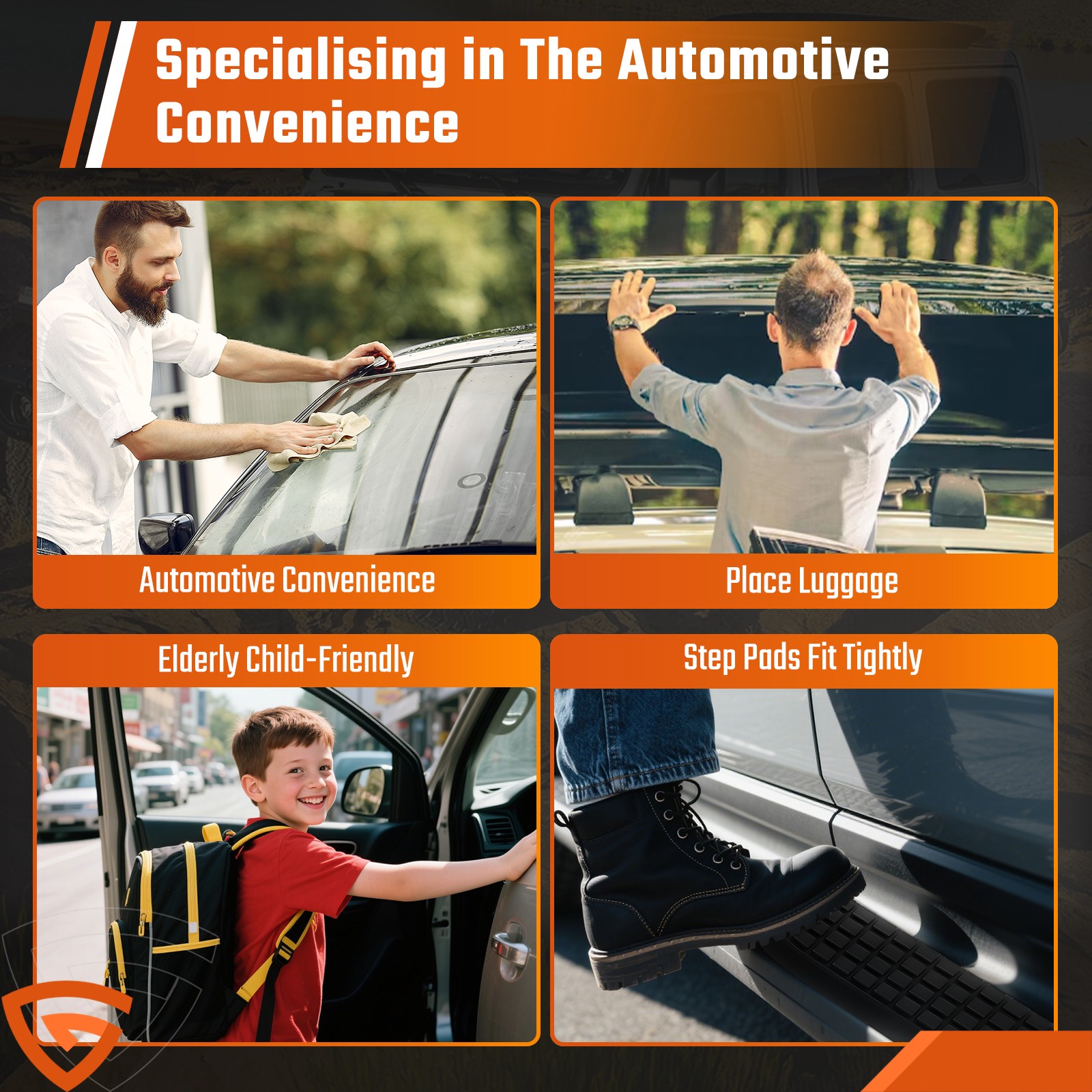 Replacement Step Pad for 3" Round Nerf Bars - Set of 4