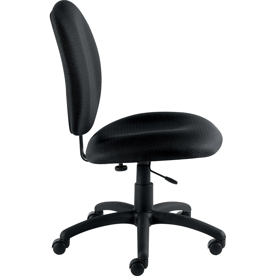 Silla de trabajo Global Offices To Go de tela sin brazos, negra (OTG11650-QL10) Foto 2 de 3