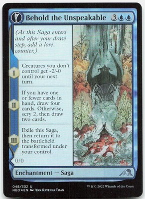 Behold the Unspeakable 48 Kamigawa: Neon Dynasty Magic: The Gathering Foil NM
