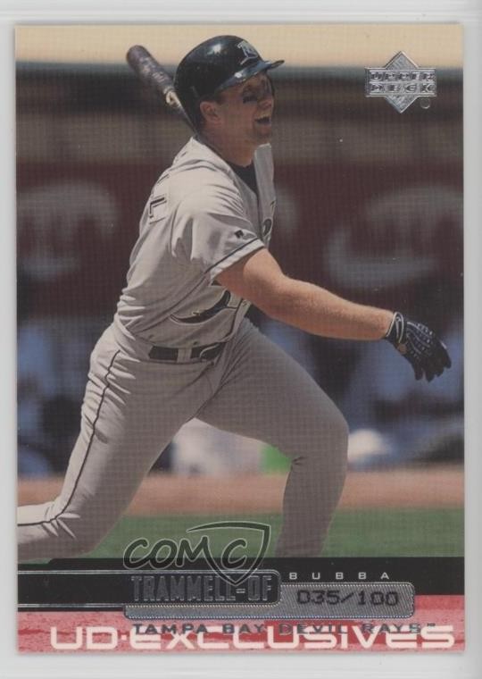 2000 Upper Deck UD Exclusives Silver 35/100 Bubba Trammell #245 sy3